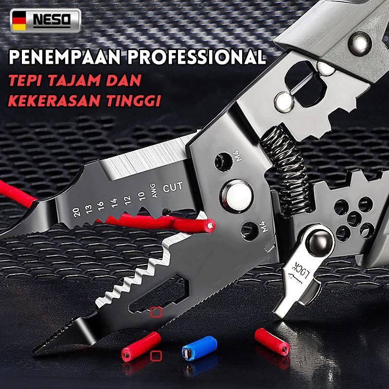 NESO German Tool Wire Stripper 7,5 Inch