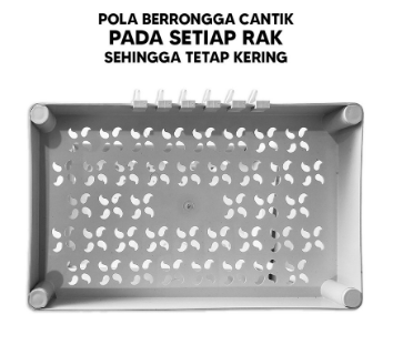 Satu Keluarga Rak Susun Serbaguna 4 Tingkat Dengan Roda C802