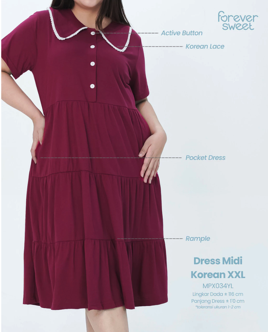 Adiana Mitra Sejahtera FOREVER SWEET Home Dress Korean Style