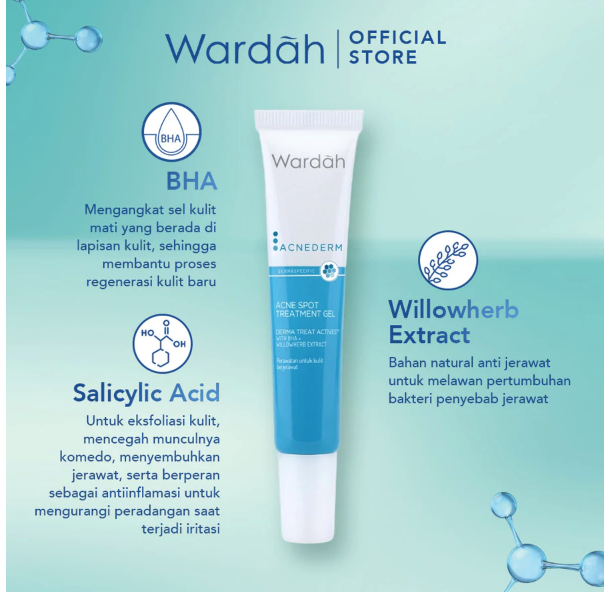 Paragon Technology and Innovation Wardah Acnederm Acne Spot Treatment Gel