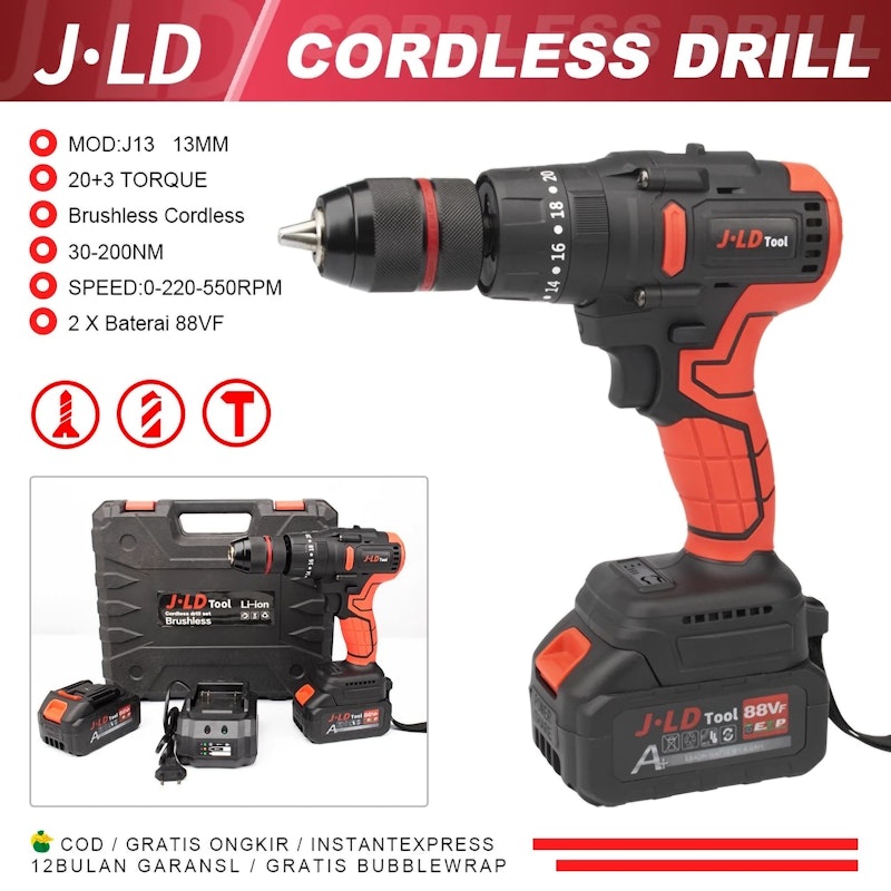 JLD Cordless Impact Drill 3