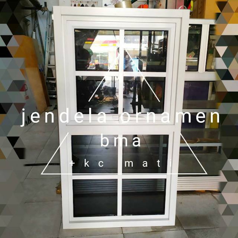 Jendela Aluminium Gandeng 100 cm x 55 cm 3