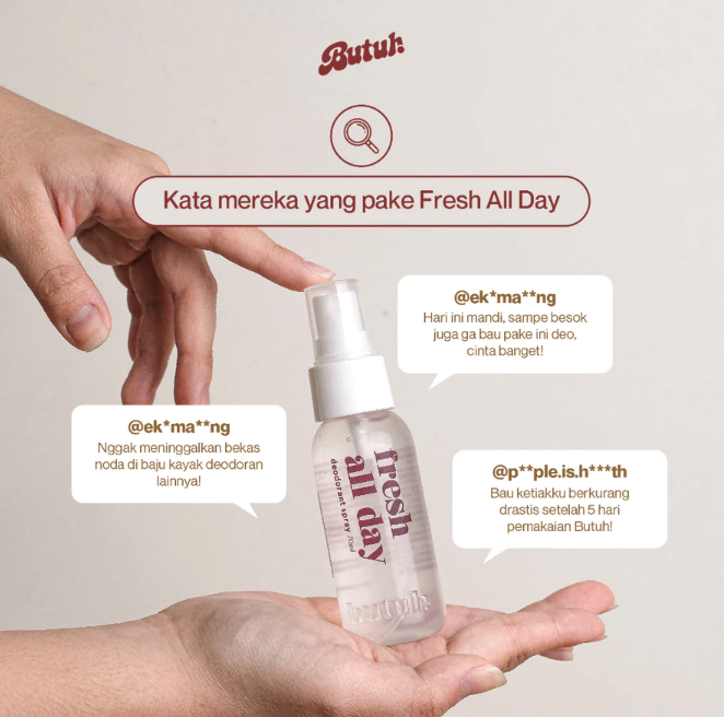 BUTUH! BUTUH! Fresh All Day Deodorant Spray