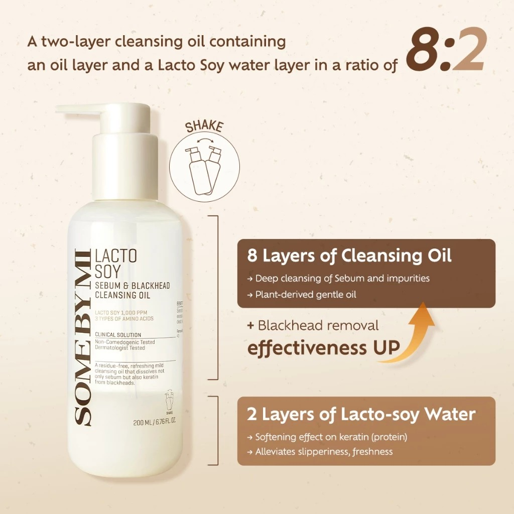 Perennbell SOME BY MI Lactosoy Sebum & Blackhead Cleansing Oil