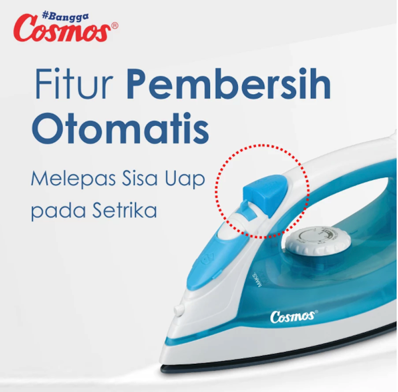Cosmos Setrika Uap Ceramic Soleplate 3