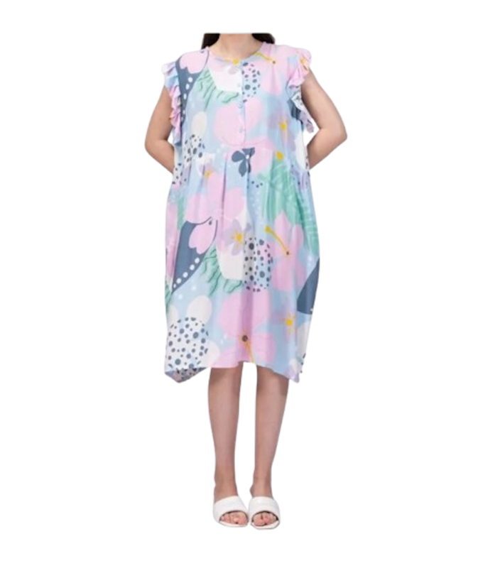 Oriana Homewear Midi Dress Vinesha Sizing 1