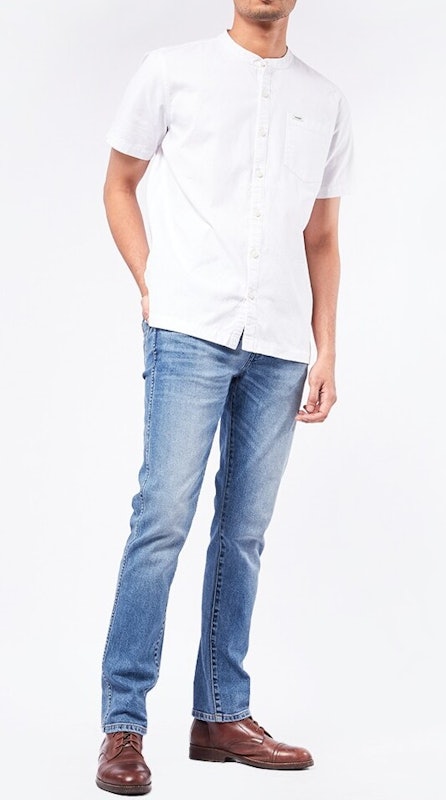 Wrangler Long Pants Slim Medium Blue 4