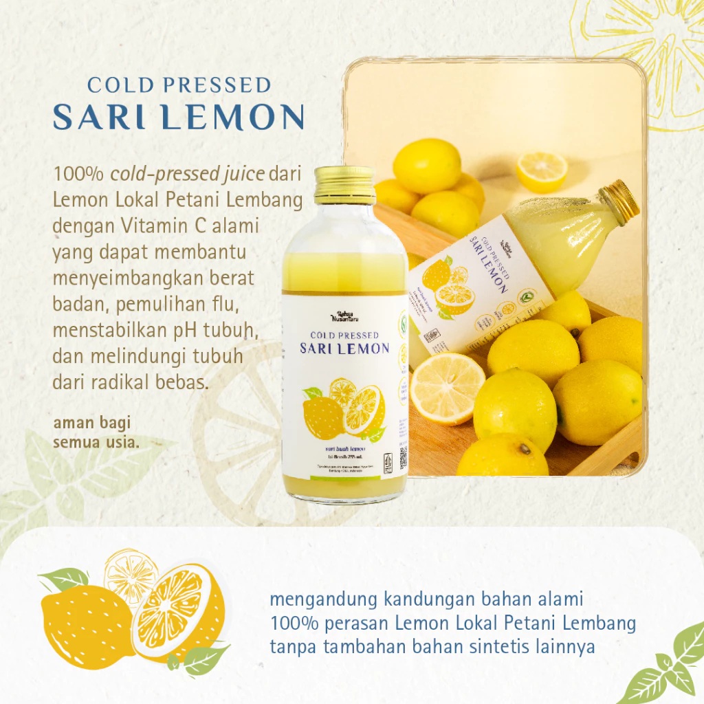 Rahsa Nusantara Cold Pressed Sari Lemon