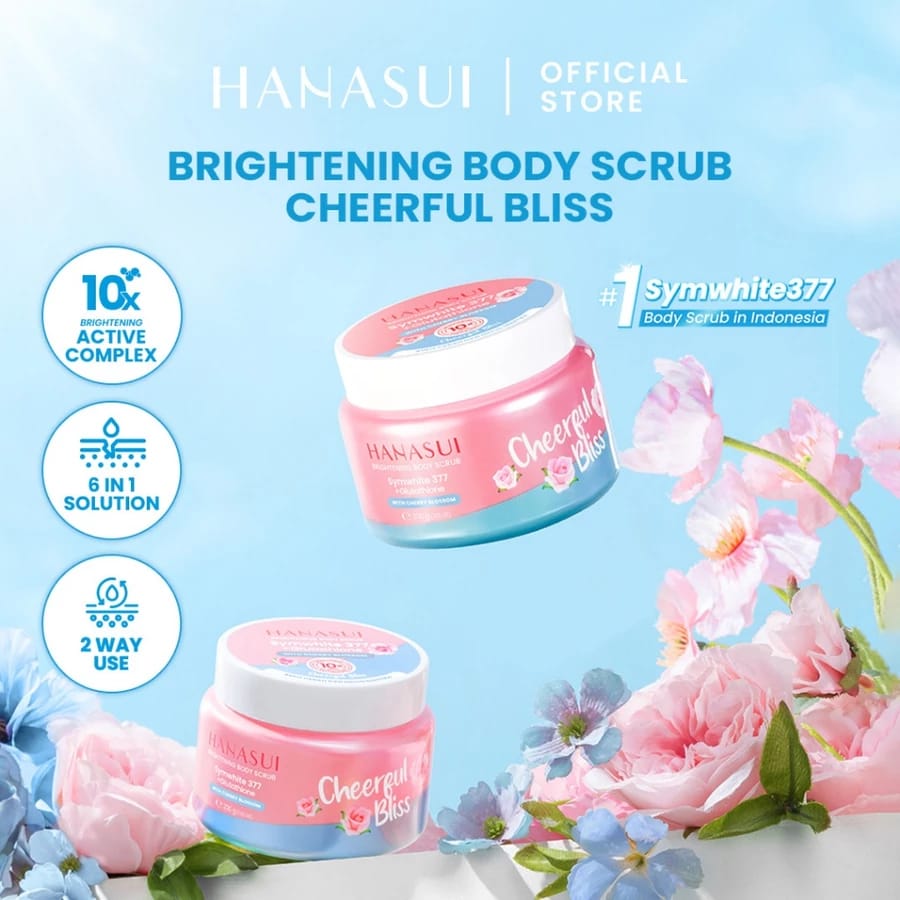 Eka Jaya Internasional Hanasui Brightening Body Scrub Cheerful Bliss 