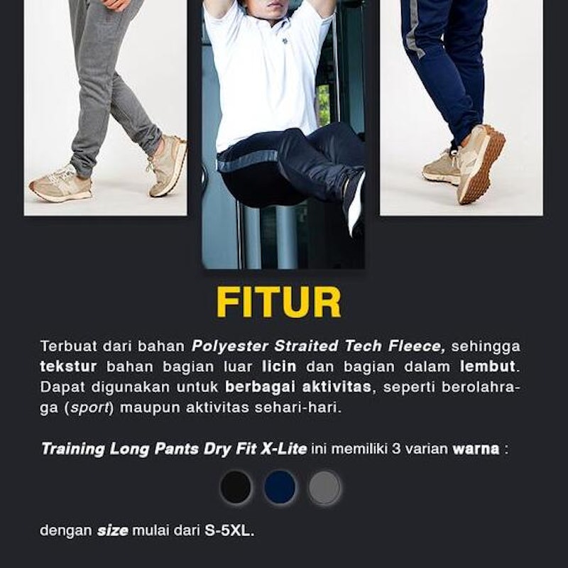 Tiento Training Long Pants X-Lite 3