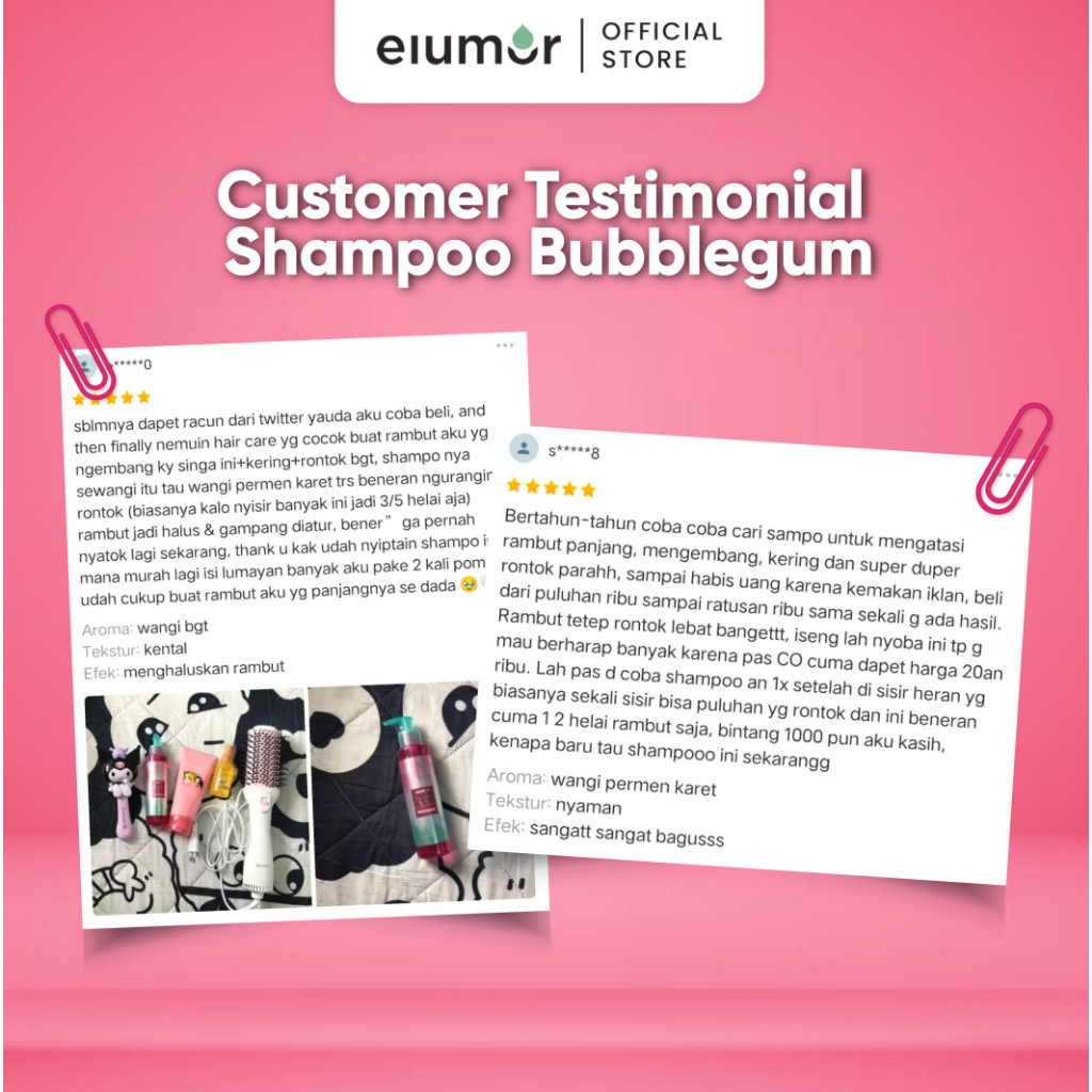 Inovasi Teknologi Kosmetika Elumor Shampoo Bubblegum