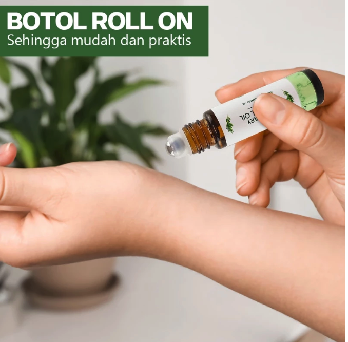 Karya Kreasi Alami STONE BAR Rosemary Essential Oil Roll On