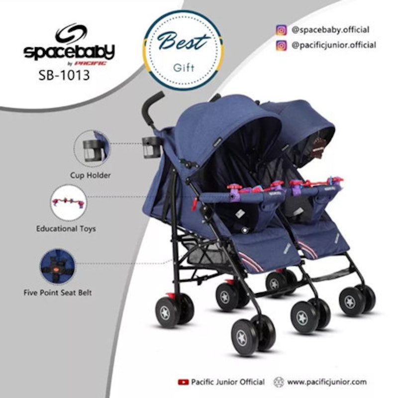 Spacebaby Baby Stroller Twins 2