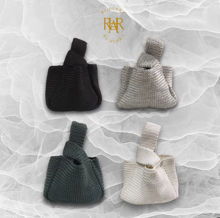  BY HURRA Hana Knot Bag Monochrome Series