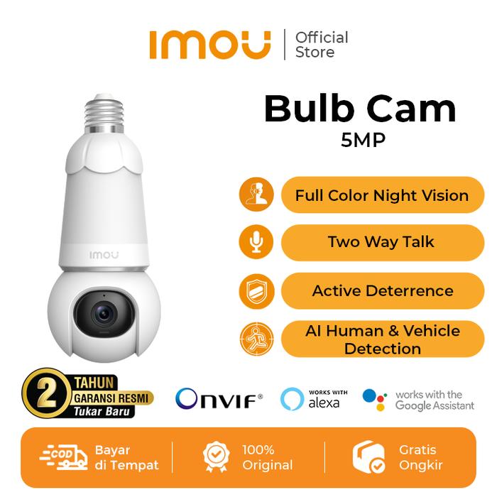 IMOU Bulb Cam 5MP Smart Wireless Security Camera