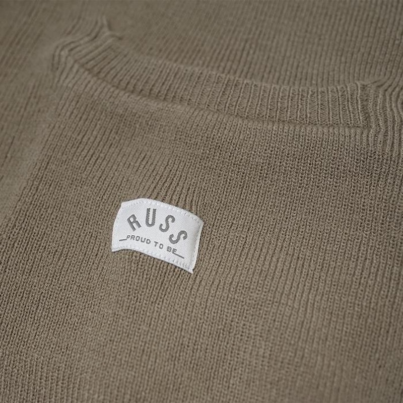 Russ & Co Sweater Cardigan Knitting Rajut Tweed Brown 2