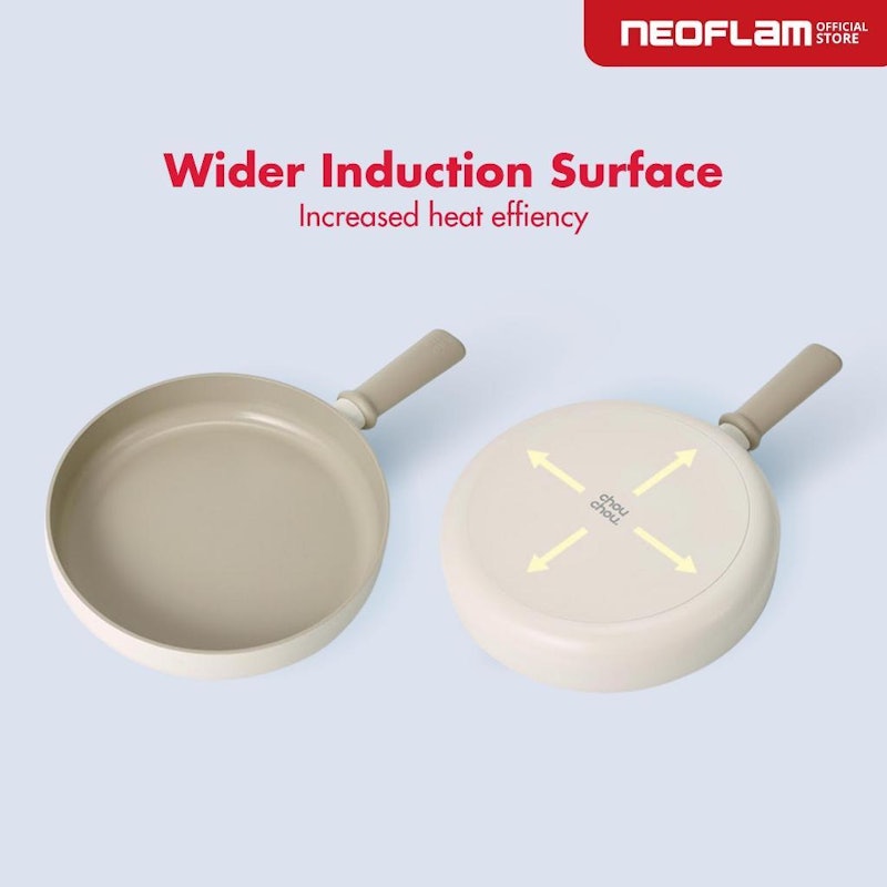 Neoflam Chou Chou Forged Frying Pan Beige 24 cm 3