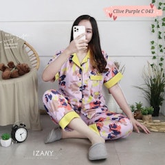Piyama Dewasa XXL Satin Apple