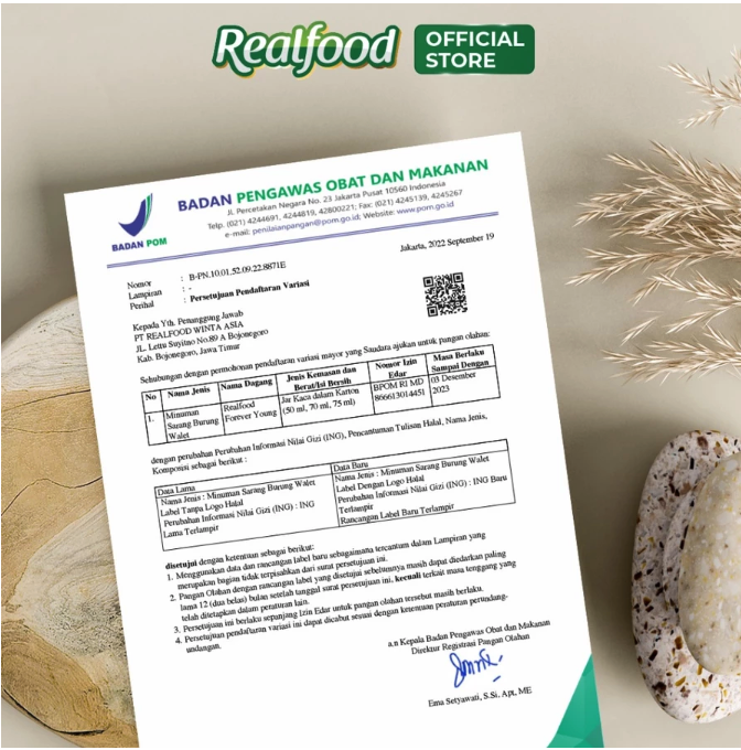 Realfood Winta Asia Realfood Forever Young Minuman Sarang Burung Walet dengan Kolagen Ikan