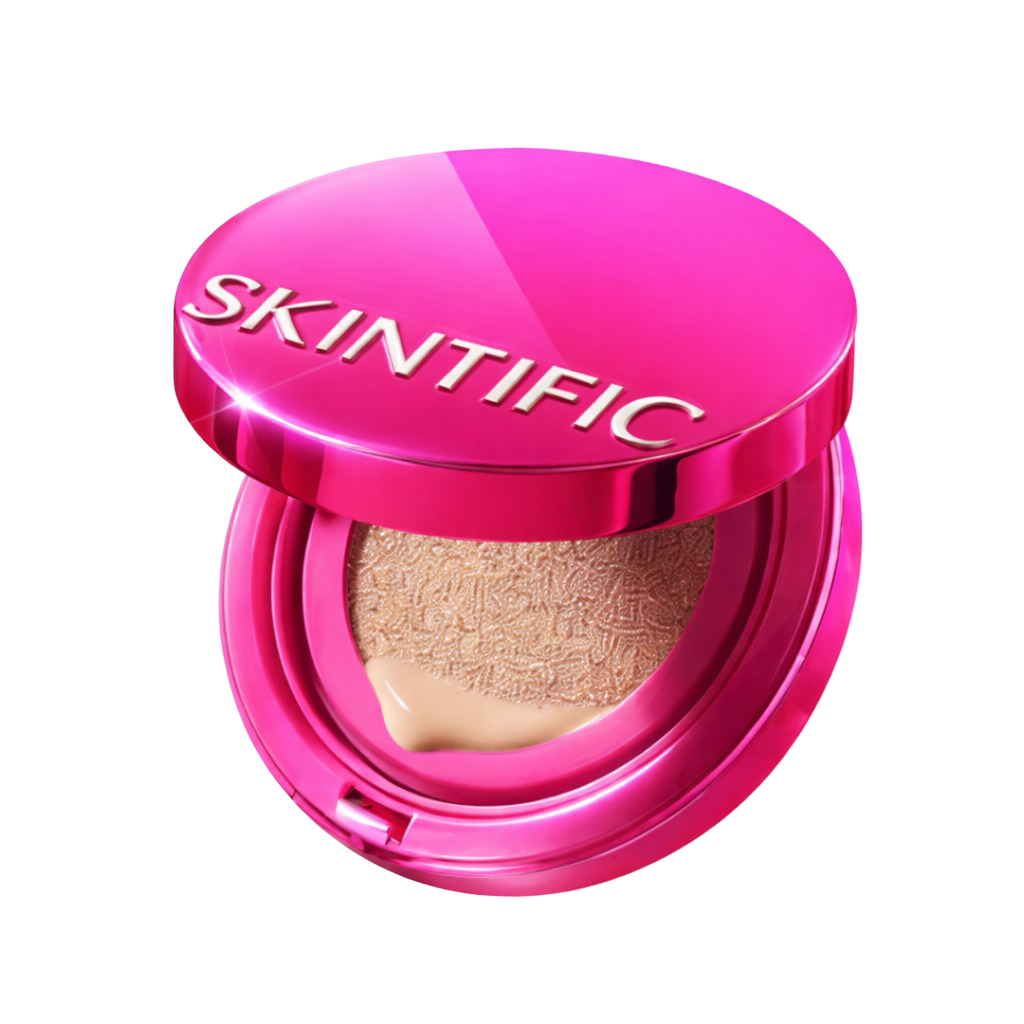 SKINTIFIC ｜ Cover Glow Perfect Pink Cushion 01 Vanilla