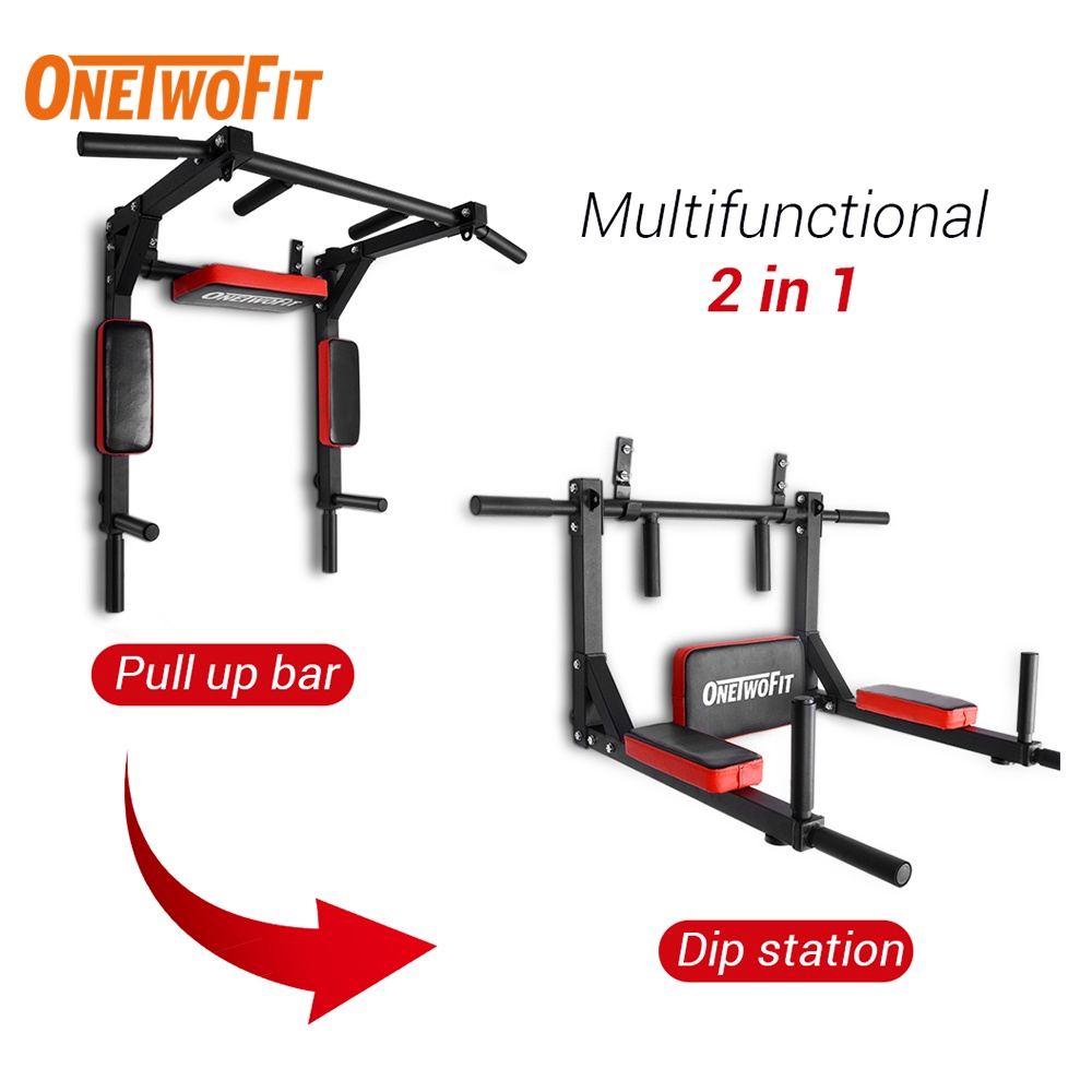 OneTwoFit Health&Fitnes OneTwoFit Multifunctional Wall Mounted Pull Up Bar