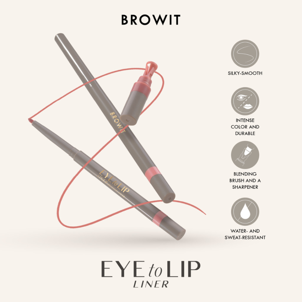 Browit By Nongchat Eye To Lip Liner #08 Brick Brown 3