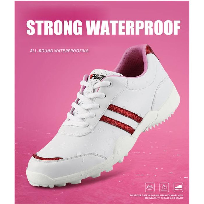PGM Waterproof Ladies Golf Shoes with Stripe 5