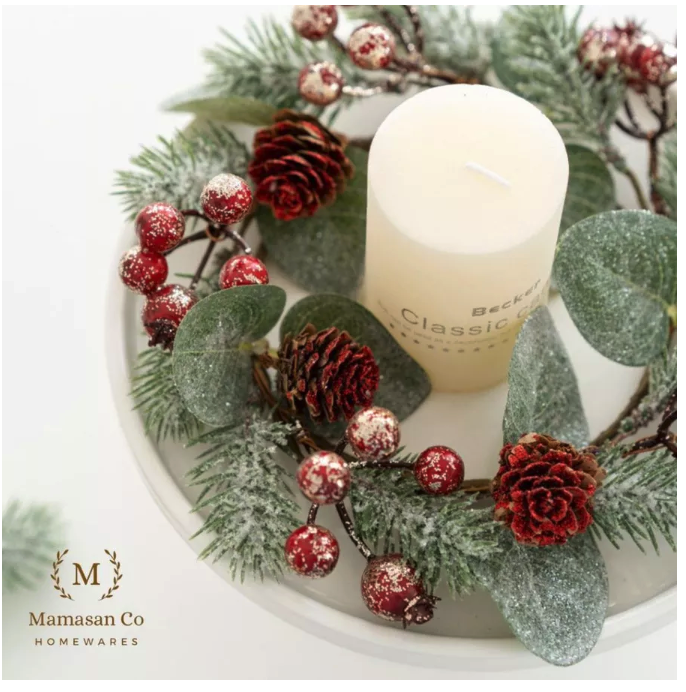  Mamasan Co Homeware Christmas Wreath Decoration  CMH0004 