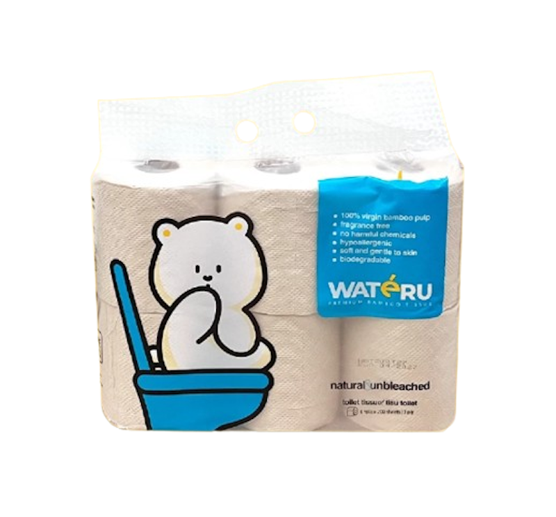 Wateru Premium Bamboo Toilet Tissue 1