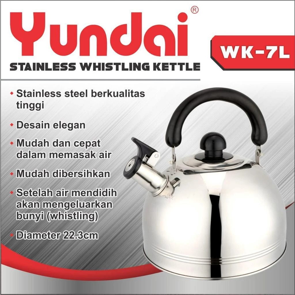 Yundai Yundai Stainless Whistling Kettle WK-7L