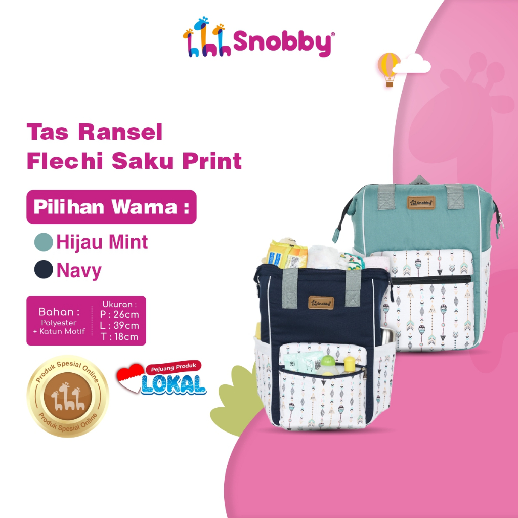 Tegar Primanusantara Snobby Flechi Diaper Bag Saku Print