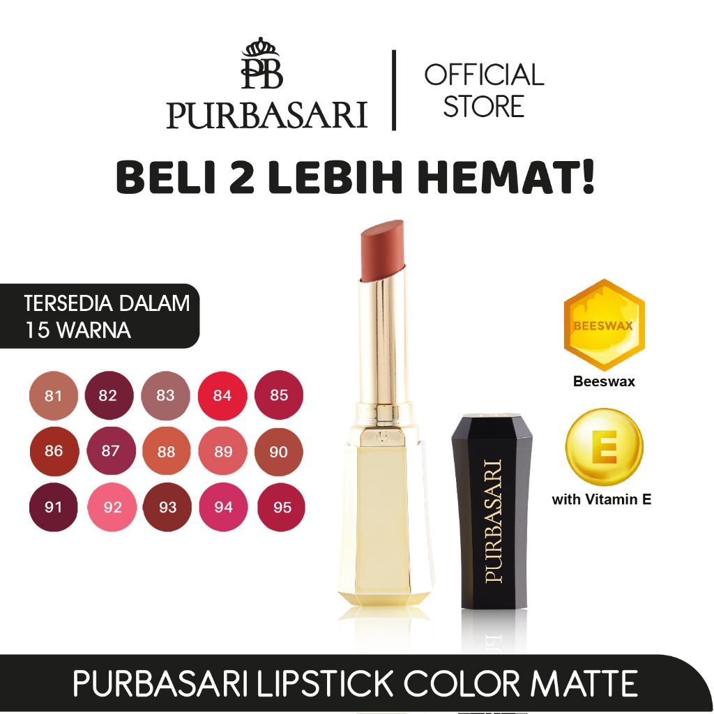 Purbasari Lipstick Color Matte 89 Jade