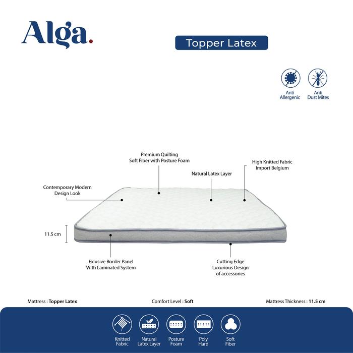 Alga Latex Topper 200 x 200 4