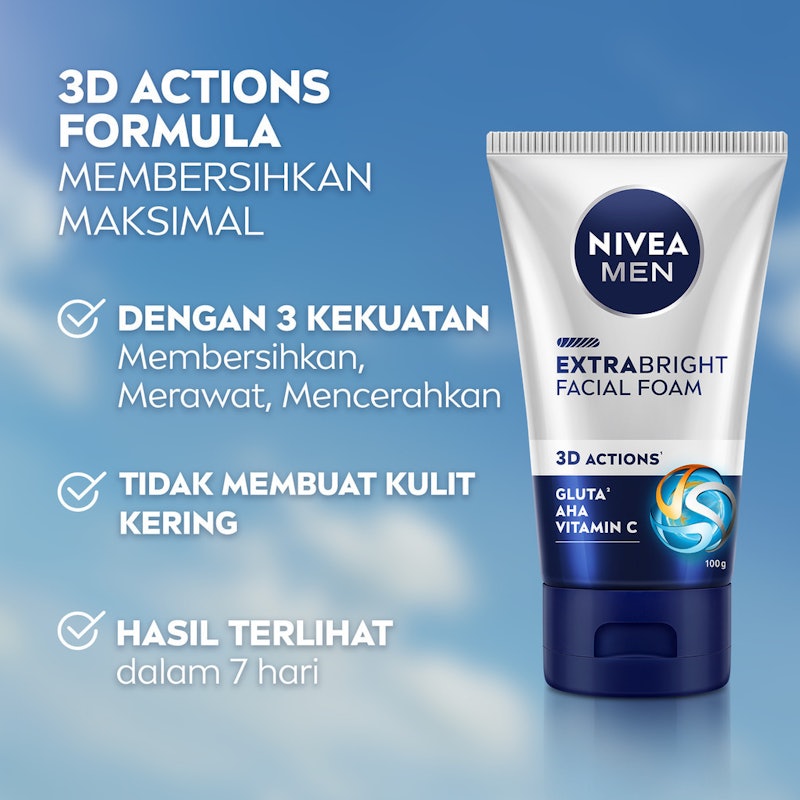 MEN Extra Bright Facial Foam 4