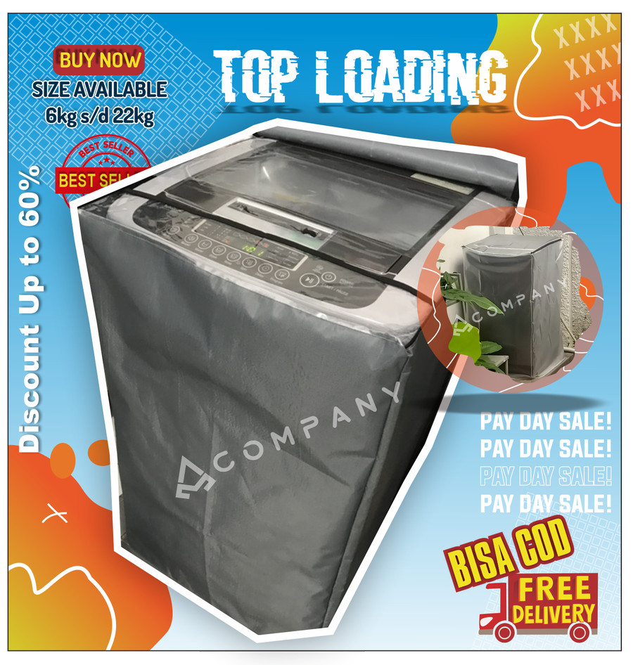 Cover Mesin Cuci 1 Tabung Top Loading 2