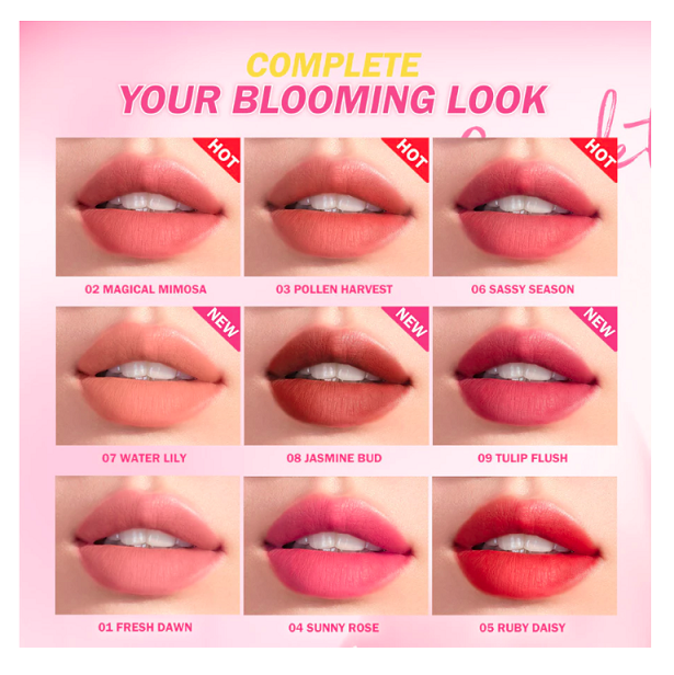 HEBE Beauty Style Barenbliss Ombre Lip Tint + Matte Tint 01 Fresh Dawn & 04 Never Settle