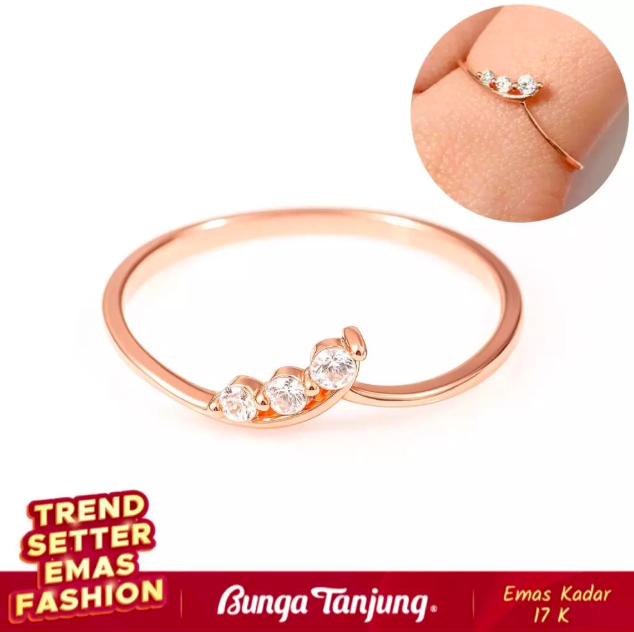 Bunga Tanjung Gold Cincin Brisia Rose Gold