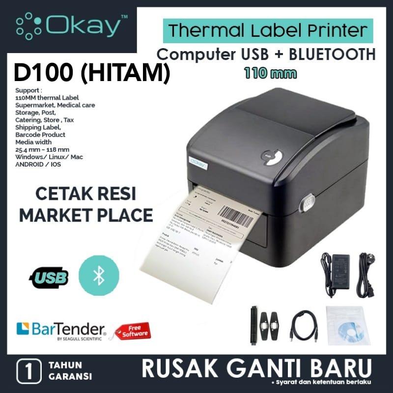 Oki Technology Indonesia OKAY Thermal Label Printer D100