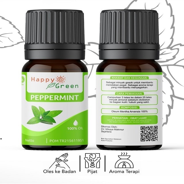 Happy Green Peppermint Essential Oil 2