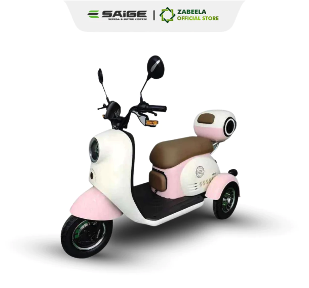 SAIGE Electric Vehicle Technology SAIGE Sepeda Listrik Roda Tiga Aurora