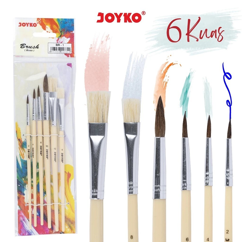 JOYKO Kuas Lukis Cat Air Acrylic BR-1