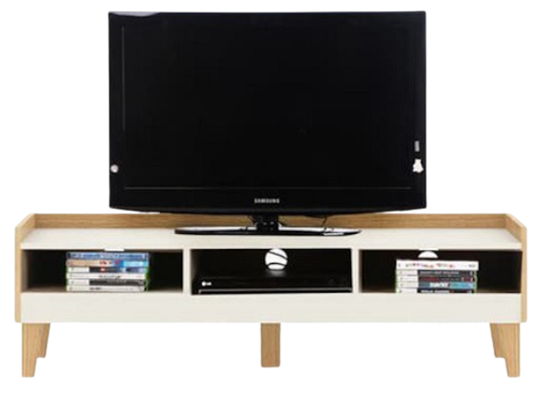 Lucas TV Stand White-Beech 1