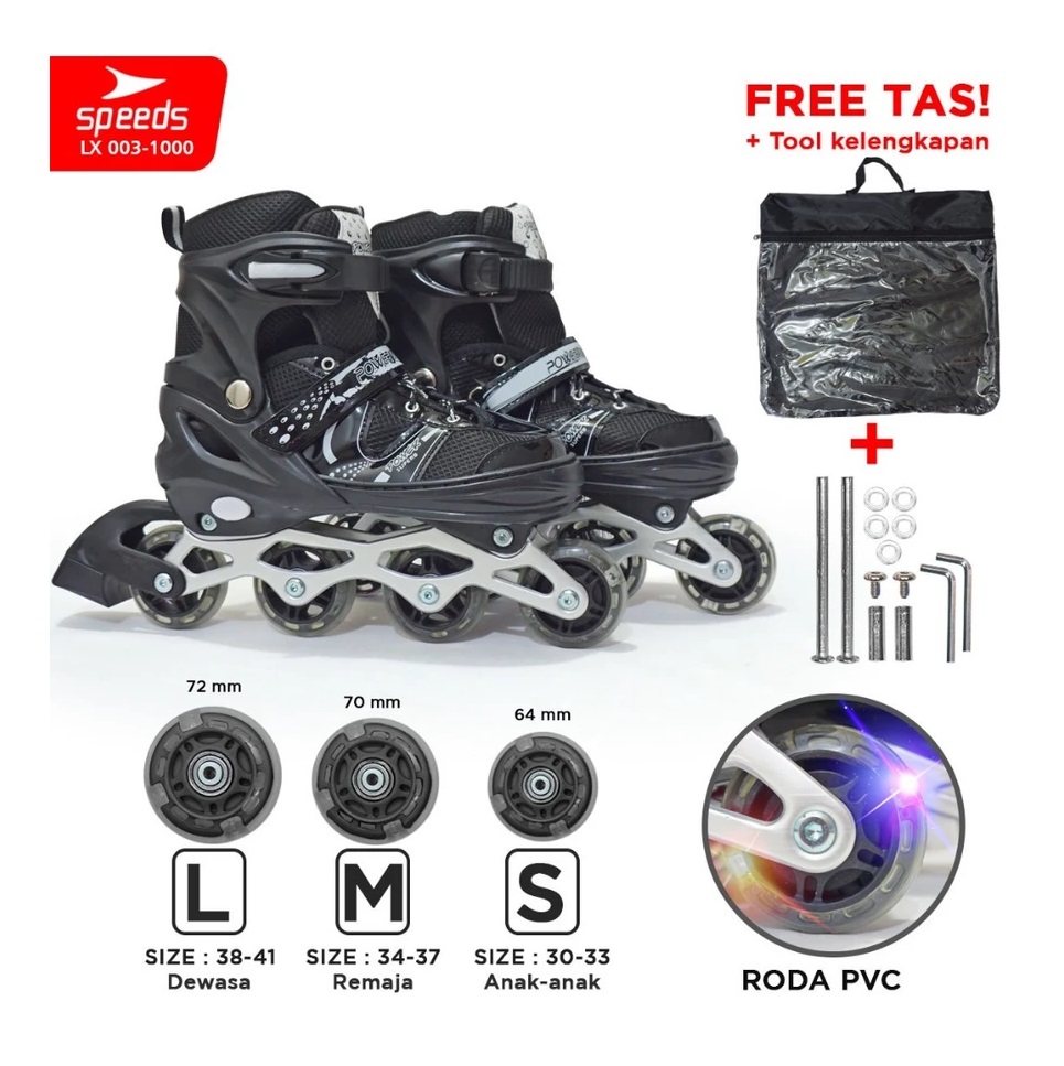 Speeds Indonesia Speeds Inline Skate LX 003-1000A