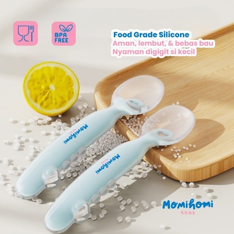 MOMI HOMI Sendok Silikon Set 3