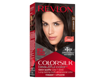 Revlon ColorSilk Beautiful Color Hair Color Brown Black (20)