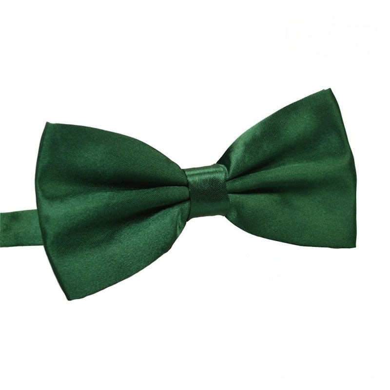 Dasi Kupu-Kupu Katun Satin Green Pine 1
