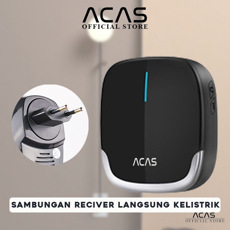 ACAS Wireless Doorbell (1 Button 2 Receiver) A909