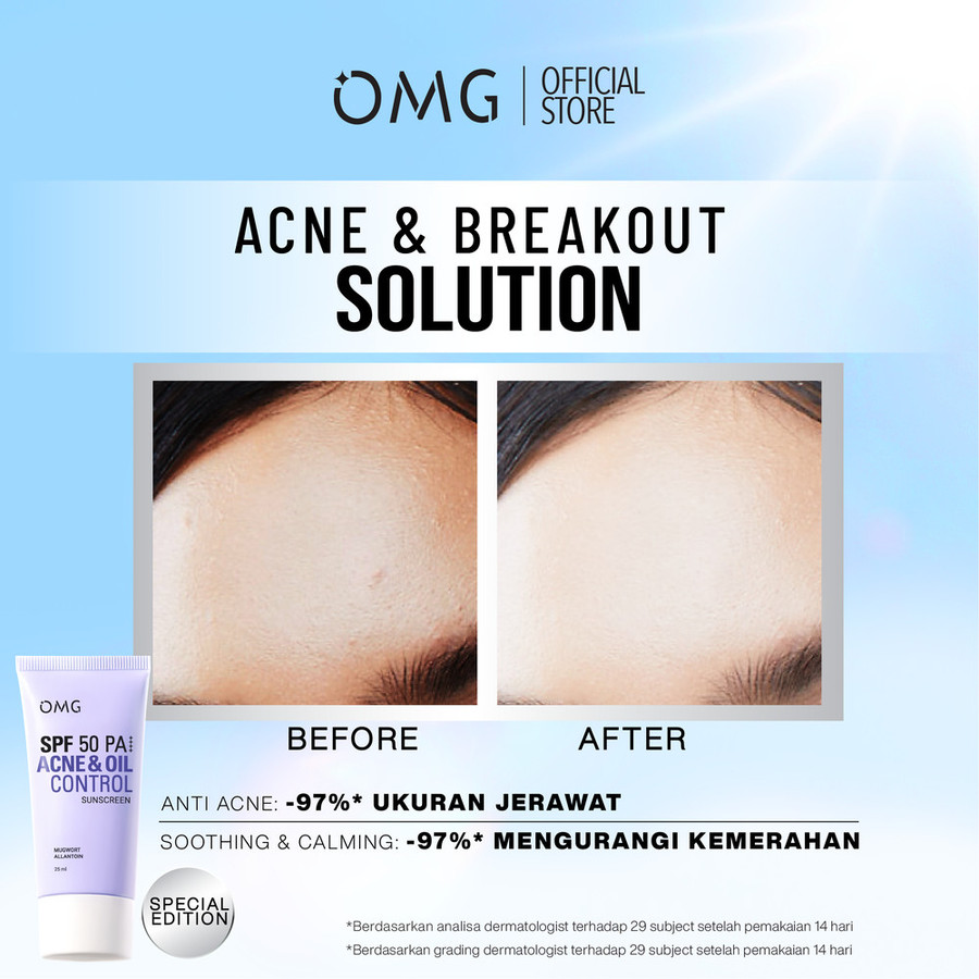 Paragon Technology and Innovation OMG Acne & Oil Control Sunscreen SPF 50 PA++++