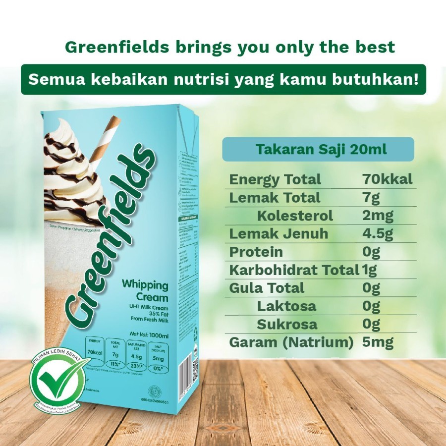 Greenfields Indonesia Greenfields Whipping Cream