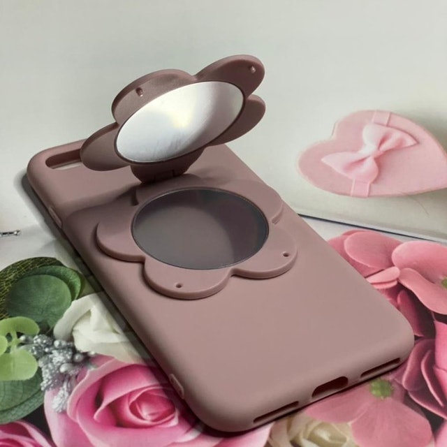WEIKA Casing Flower Make-up Mirror Soft Case